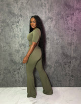 Olive Boot pant set