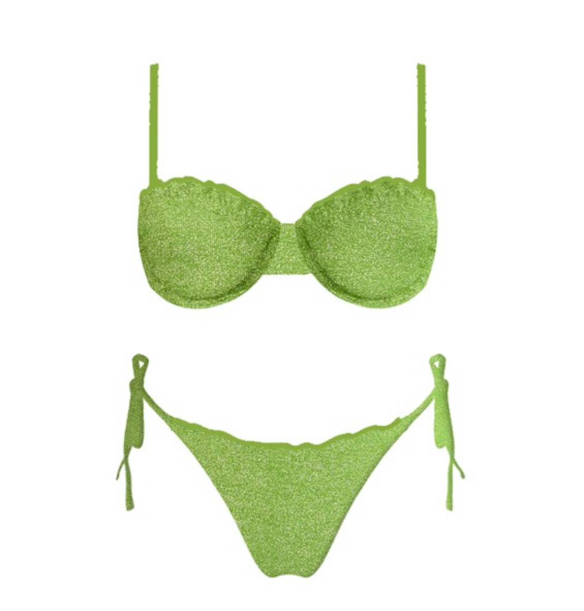 Green Greece shimmer Bikini – Shop Luxe Life Boutique