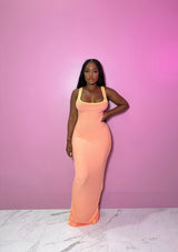 Melon Fitted Maxi