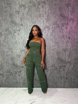 Green Outline Pant set