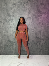 Spice Textured Pant Set