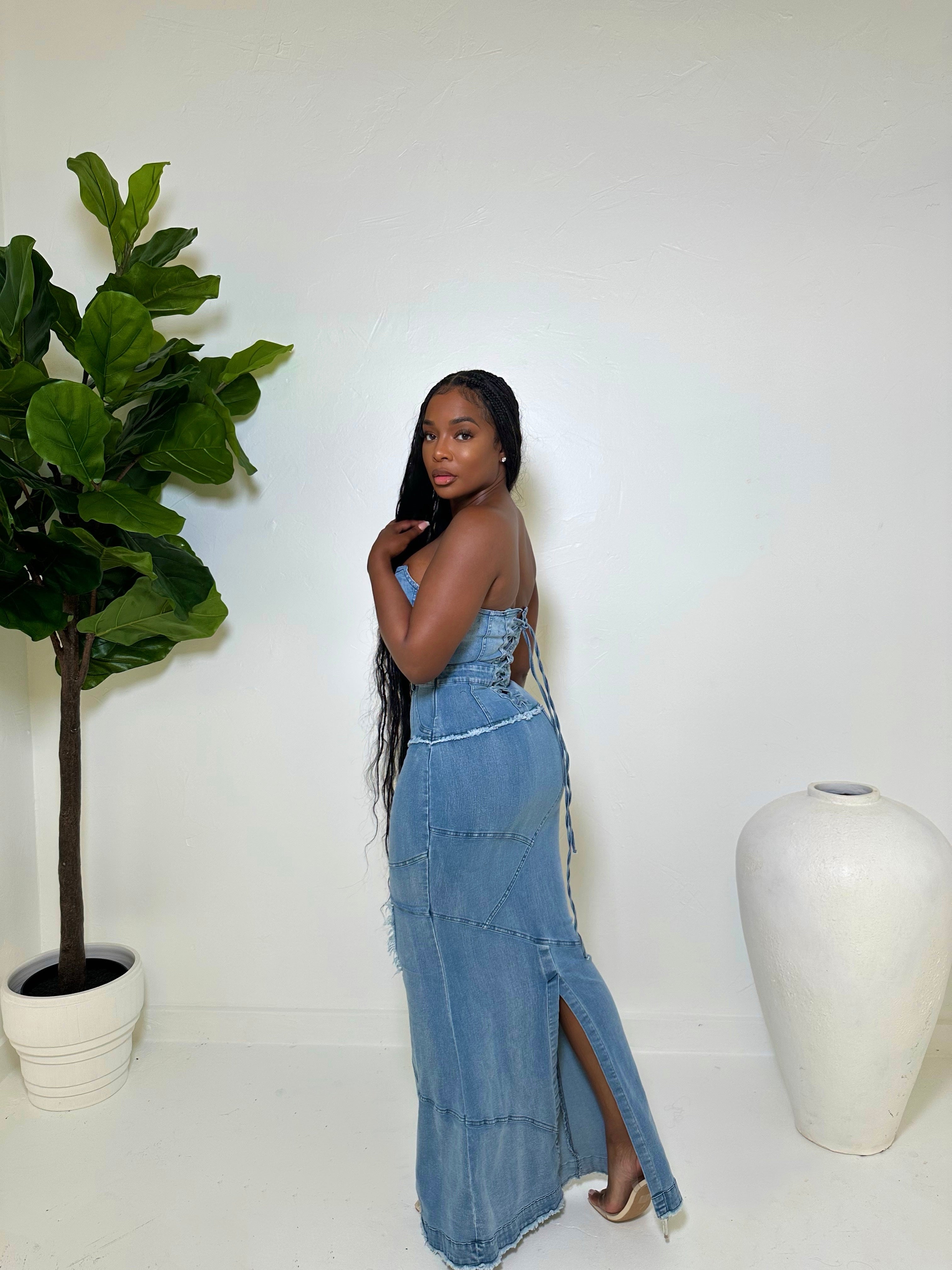 Denim Maxi Dress