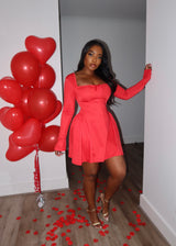 Red Baby Doll dress