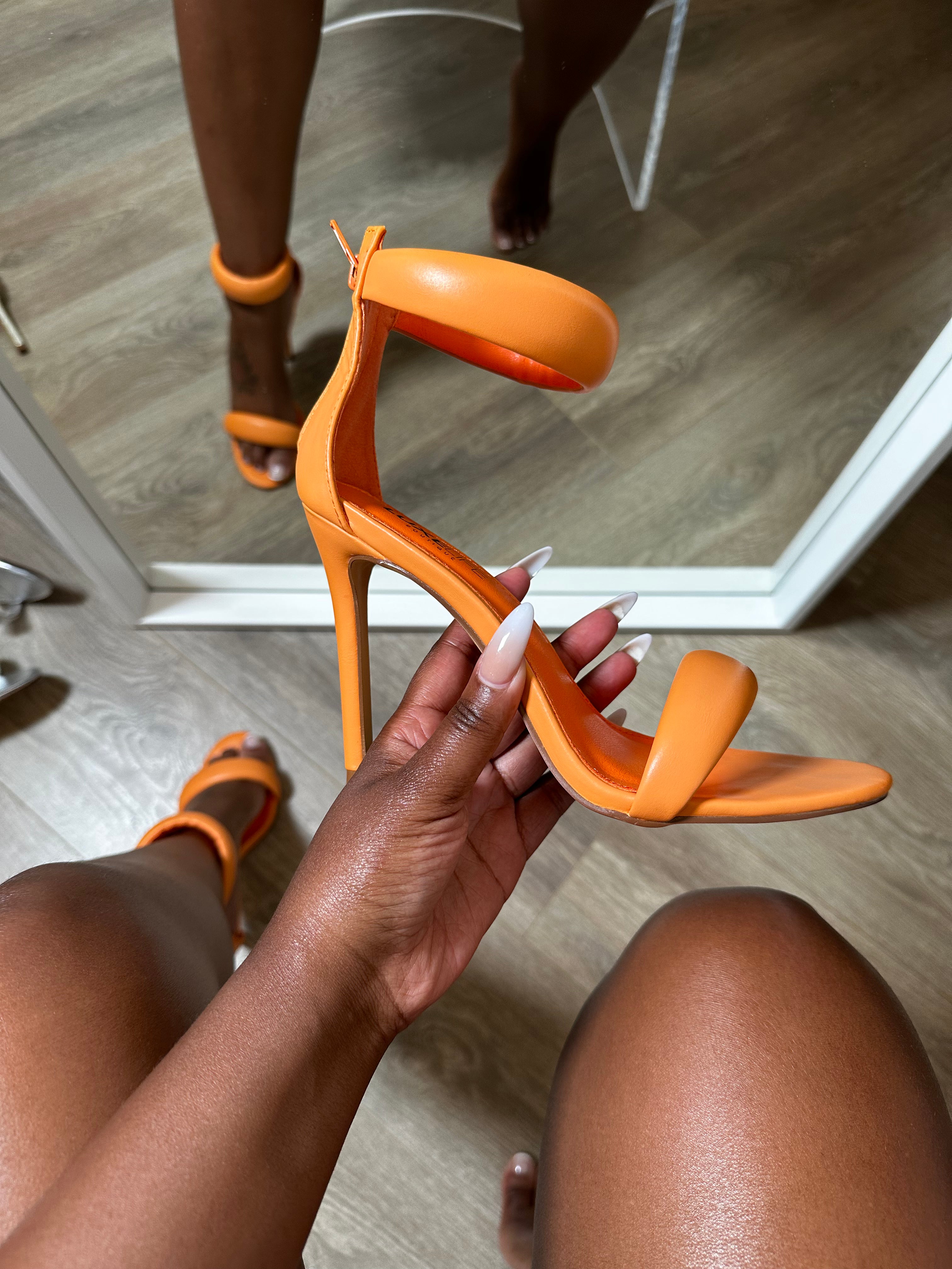 Orange Luxe Heels